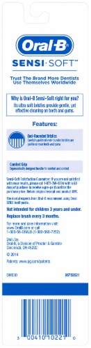 Oral-B Sensi-Soft Ultra Soft Toothbrush Perspective: back