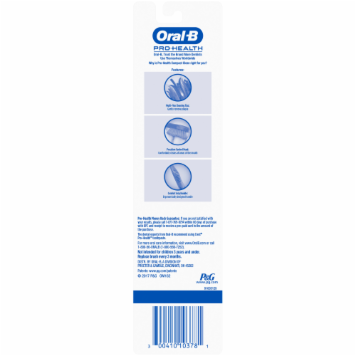 Oral-B Pro-Health Compact Clean Ultra Soft Toothbrush Perspective: back