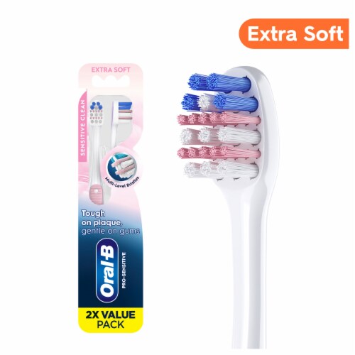 Oral-B Gum Care Sensitive Toothbrushes Perspective: back