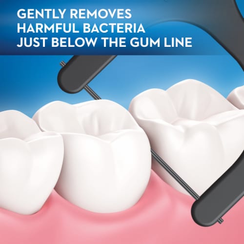 Oral-B Charcoal Infused Mint Dental Floss Picks Perspective: back