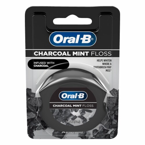 Oral-B Charcoal Infused Mint Dental Floss Perspective: back