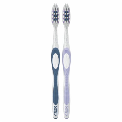 Oral-B CrossAction Eco Soft Bristles Manual Toothbrush Perspective: back