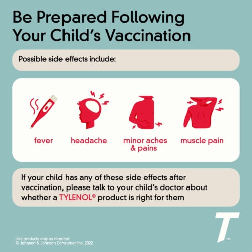 Tylenol® Children’s Bubblegum Flavor Cold + Cough + Sore Throat Medicine Perspective: back