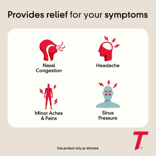 Tylenol Sinus Severe Daytime Caplets Perspective: back