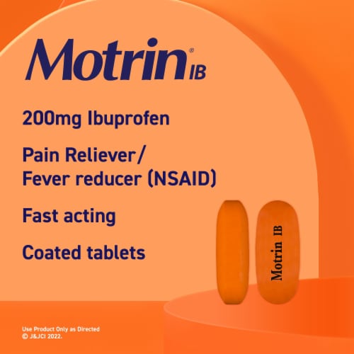 Motrin IB IBuprofen Tablets Perspective: back