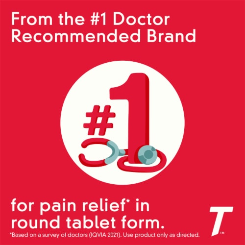 Tylenol Extra Strength Adult Coated Tablets Perspective: back