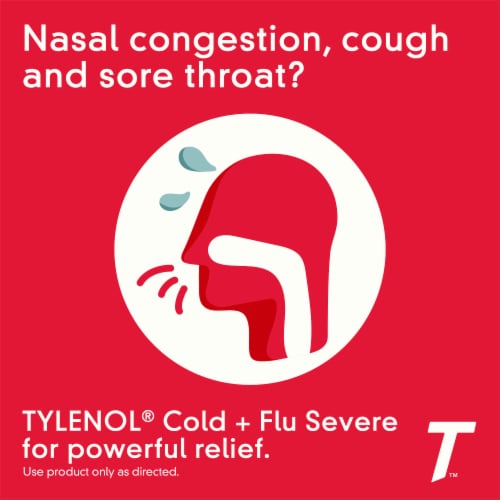 Tylenol® Day/Night Severe Cold + Flu Caplets Perspective: back