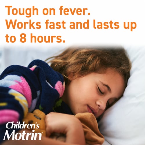 Children's Motrin IBuprofen Kids Medicine, Bubblegum Flavor Perspective: back