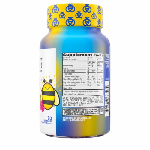 Zarbee's® Children's Calm Natural Raspberry Flavor Gummies Perspective: back