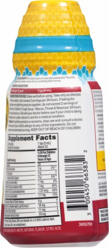Zarbees® All-In-One Children's Daytime Grape Cough Syrup Perspective: back