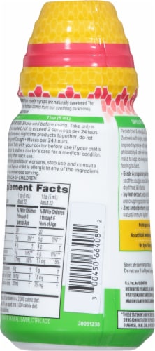 Zarbee's Children's Daytime Cough + Mucus Cough Syrup Perspective: back