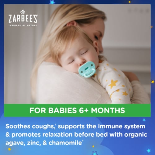 Zarbee's Baby Nighttime Cough Syrup + Immune, Agave Taste Perspective: back
