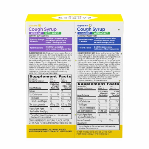 Zarbees's® Baby Day/Night Cough Syrup +Immune Value Pack Perspective: back