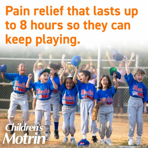 Children's Motrin Dye-Free IBuprofen Chewable Tablets, Grape Perspective: back