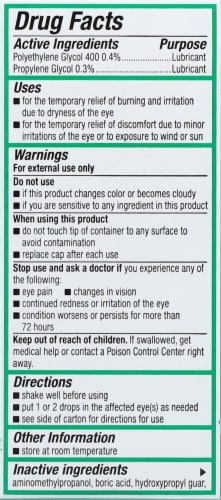 Systane Ultra Dry Eye Relief Drops Perspective: back