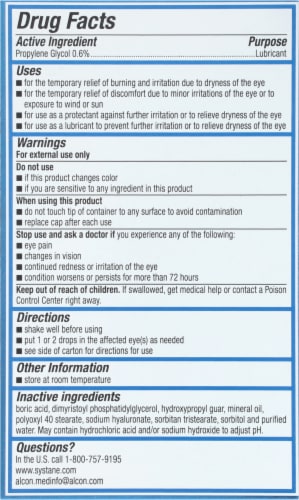 Systane® Pro Multi-Dose Preservative-Free Eye Drops Perspective: back