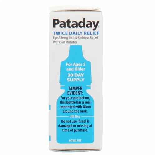 Pataday Twice Daily Eye Allergy Itch & Redness Relief Eye Drops Perspective: back