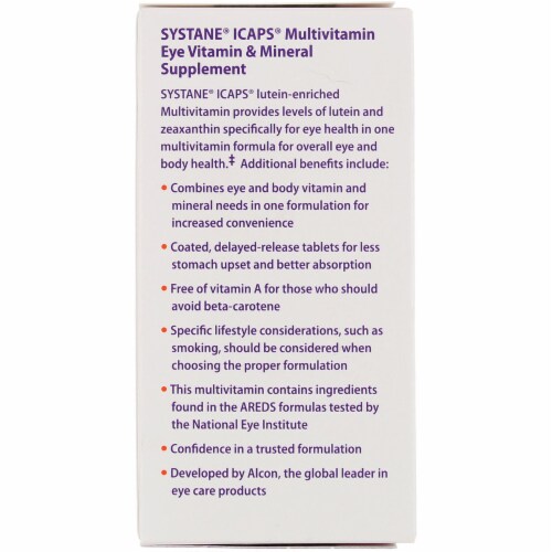 Alcon I-Caps Multi-Vitamin Tablets Perspective: back