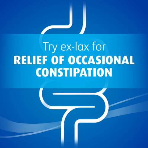 Ex-Lax Regular Strength Chocolated Stimulant Constipation Relief Laxative Pills Perspective: back
