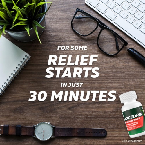 Excedrin Migraine Migraine Headache Relief Caplets Perspective: back