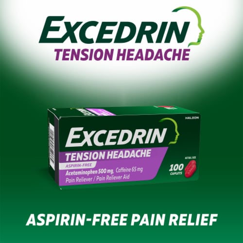 Excedrin Tension Headache Acetaminophen Caplets Perspective: back