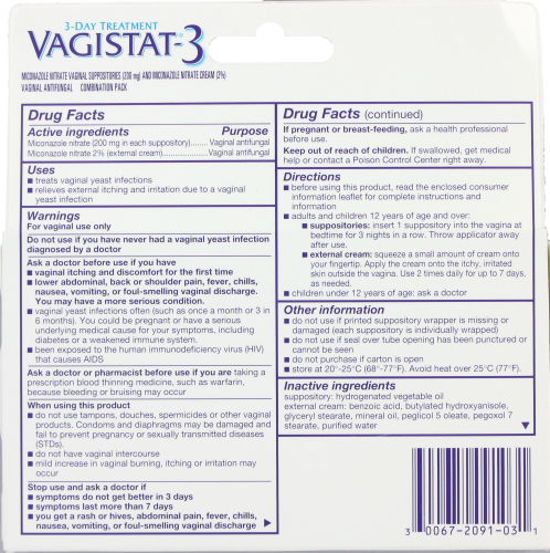 Vagistat-3 Dose Treatment Perspective: back