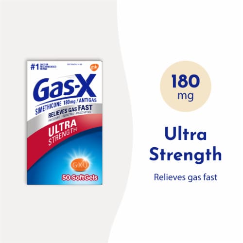 Gas-X Soft Gel Ultra Strength Gas Relieve Perspective: back