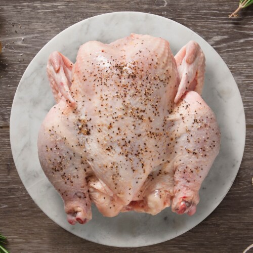 Greensbury Organic Free-Range Whole Chicken (pack of 5 whole chickens, 3-4lb each) Perspective: back
