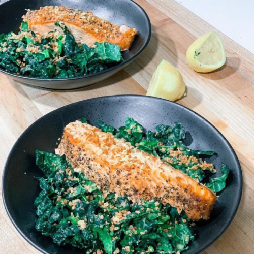 Greensbury Atlantic Salmon (20 fillets, 6oz each) Perspective: back