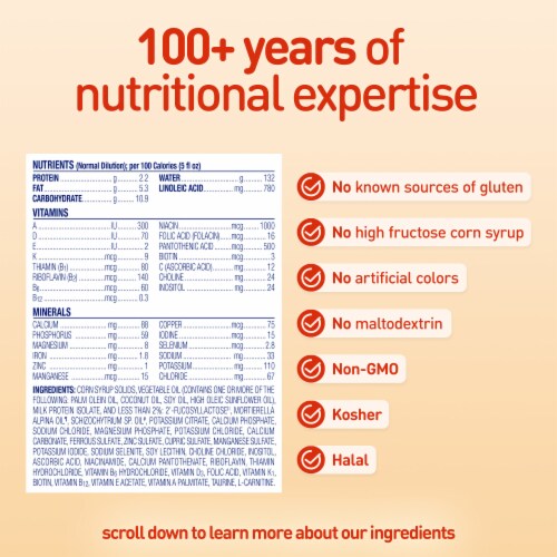 Enfamil NeuroPro Sensitive for Lactose Sensitivity Baby Formula Perspective: back