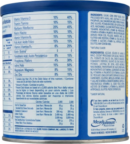 Choco Milk® Chocolate Drink Mix Perspective: back