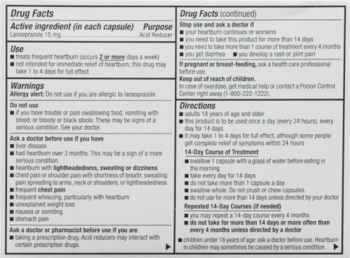 GoodSense Lansoprazole Acid Reducer Perspective: back