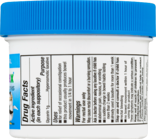 Fleet Pedia Lax Glycerin Suppositories Perspective: back
