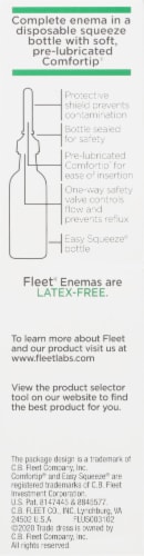 Fleet® Laxative Saline Enema Easy Squeeze Bottle Perspective: back