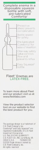 Fleet® Laxative Saline Enema Easy Squeeze Bottle Perspective: back