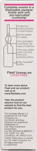 Fleet® Stimulant Laxative Bisacodyl Enema Comfortip Bottle Perspective: back