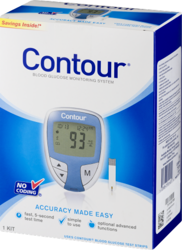 Contour Blood Gucose Meter Perspective: back