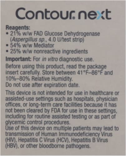 Contour Next Blood Glucose Test Strips, 35 ct - Fry's Food Stores