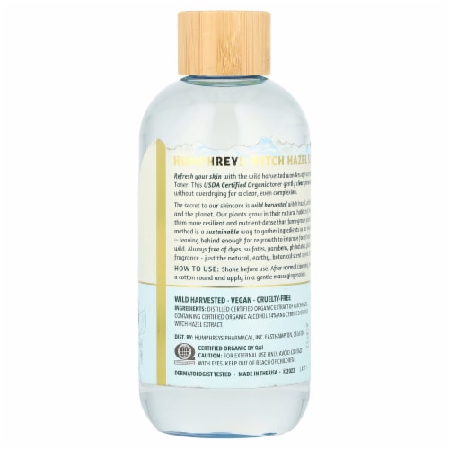 Humphreys® Organic Toner Clarify Pure Witch Hazel Perspective: back