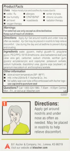 Ayr® Saline with Aloe Nasal Gel Perspective: back