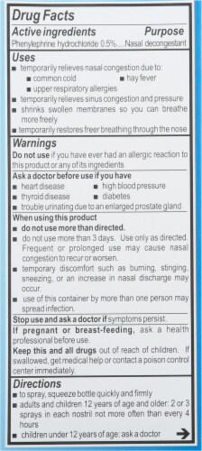 Neo-Synephrine Non-Drowsy Cold & Allergy Nasal Spray Perspective: back