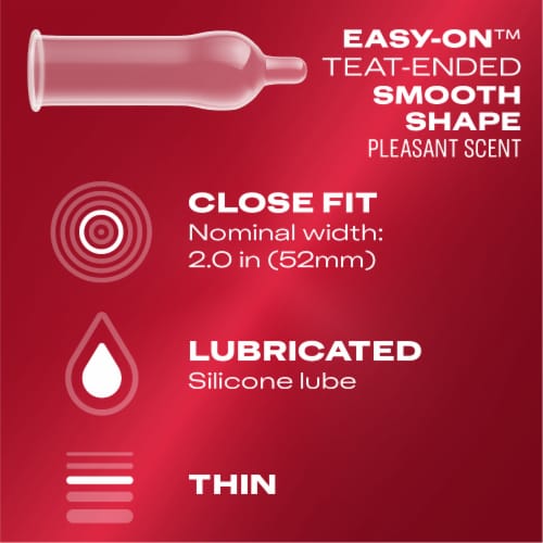 Durex® Close Fit Latex Condoms Perspective: back