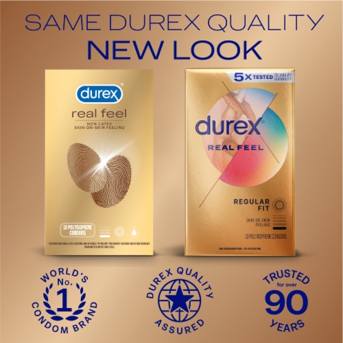 Durex RealFeel Non-Latex Regular Fit Condoms Perspective: back