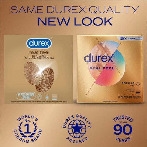 Durex Real Feel non-Latex Lubricated Condoms Perspective: back