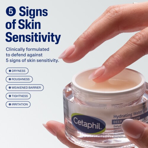 Cetaphil Deep Hydration Skin Restoring Water Gel, 72 Hour Hydration Perspective: back