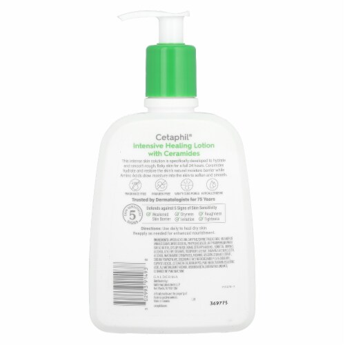 Cetaphil Intensive Healing Lotion with Ceramides Fragrance Free - 16 fl oz (473 ml) Perspective: back