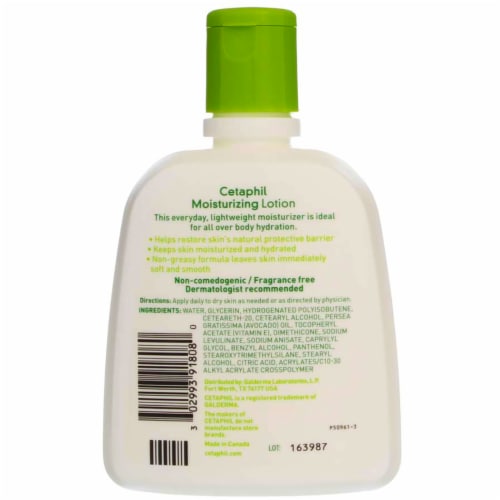 Cetaphil Moisturizing Lotion Perspective: back