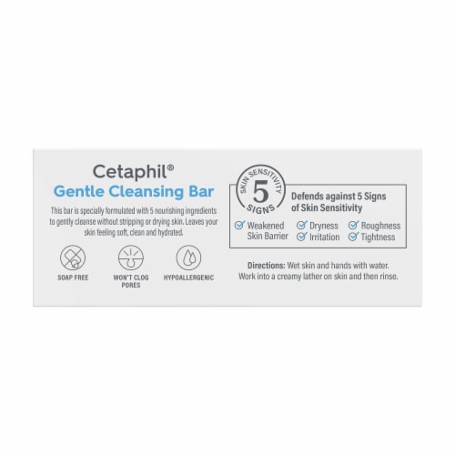Cetaphil® Gentle Cleansing Bar Perspective: back