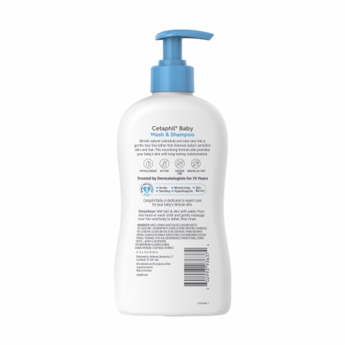Cetaphil Baby Wash & Shampoo with Organic Calendula Perspective: back