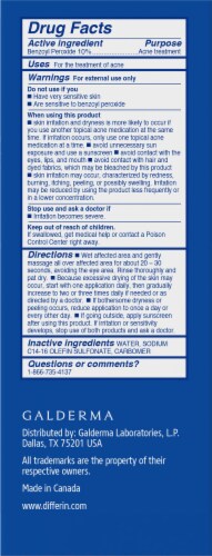 Differin® Cleanse Maximum Strength Acne Foaming Cleanser Perspective: back